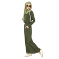 Fashion tingyu factory selling stocked women plain cotton fashion Muslim long dress